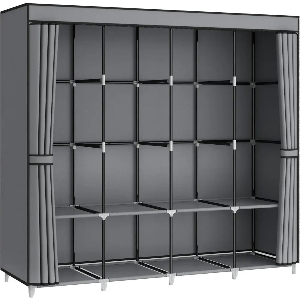 Wardrobe Closet Portable Fabric Cover - &67 Inch Portable Closet Wardrobe, Clothes
