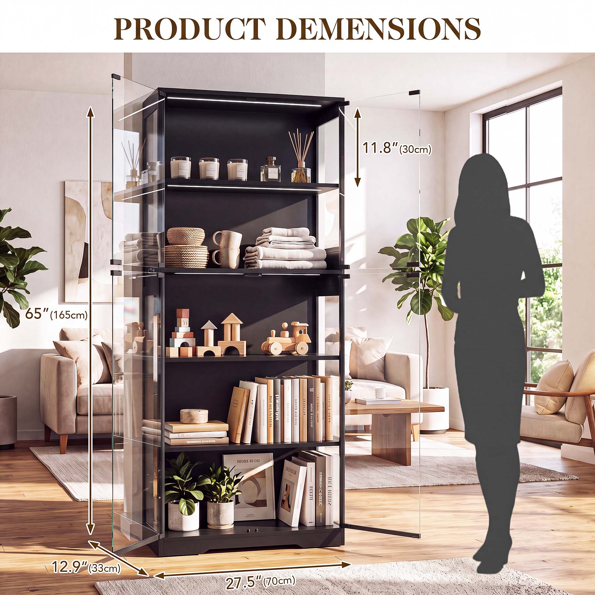 TCGBKAF 5‑Tier Display Cabinet - огляд і ціна Bedroom Furniture