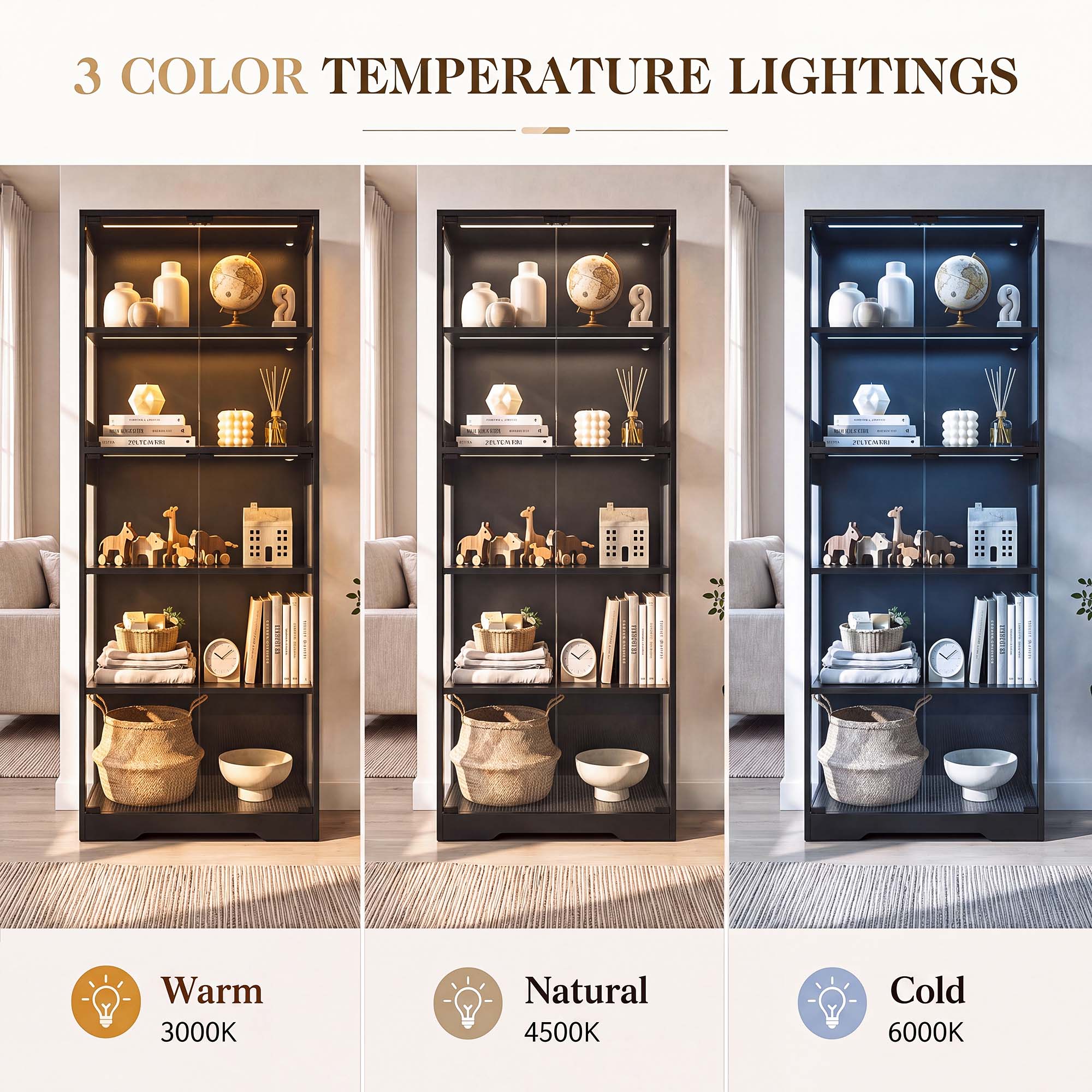 TCGBKAF 5‑Tier Display Cabinet - огляд і ціна Bedroom Furniture