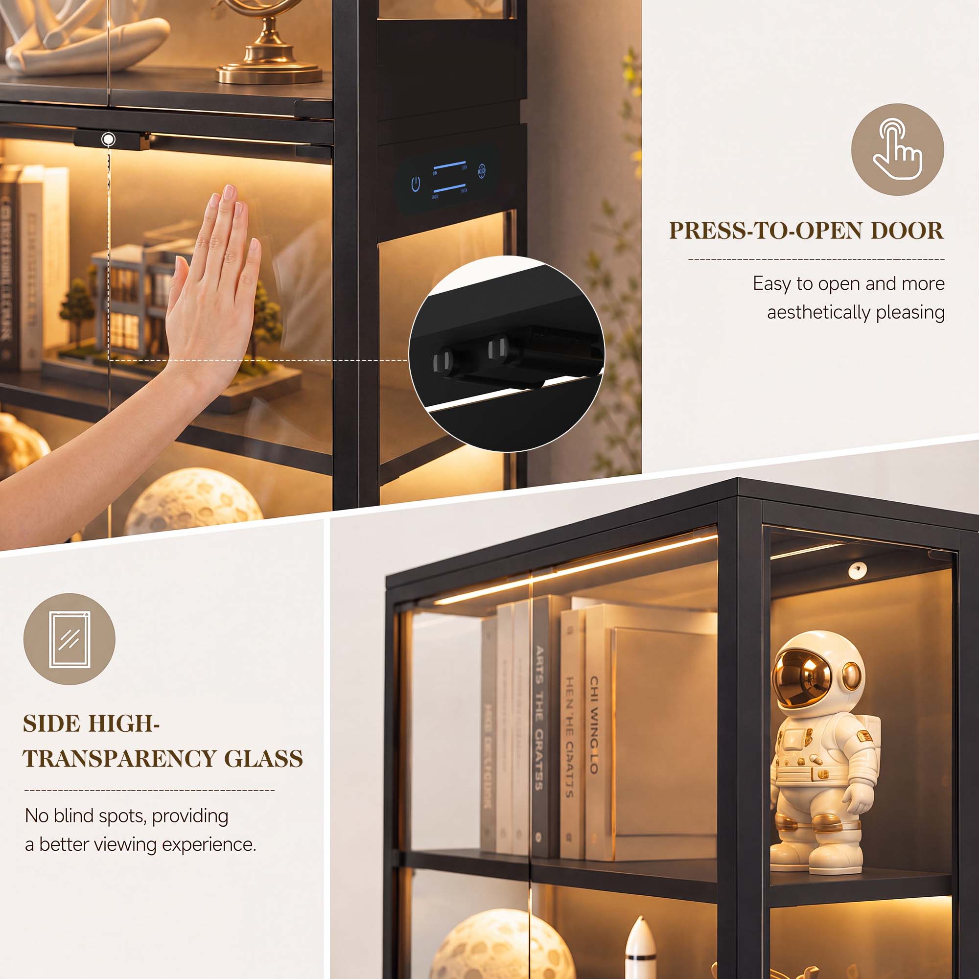 TCGBKAF 5‑Tier Display Cabinet - огляд і ціна Bedroom Furniture