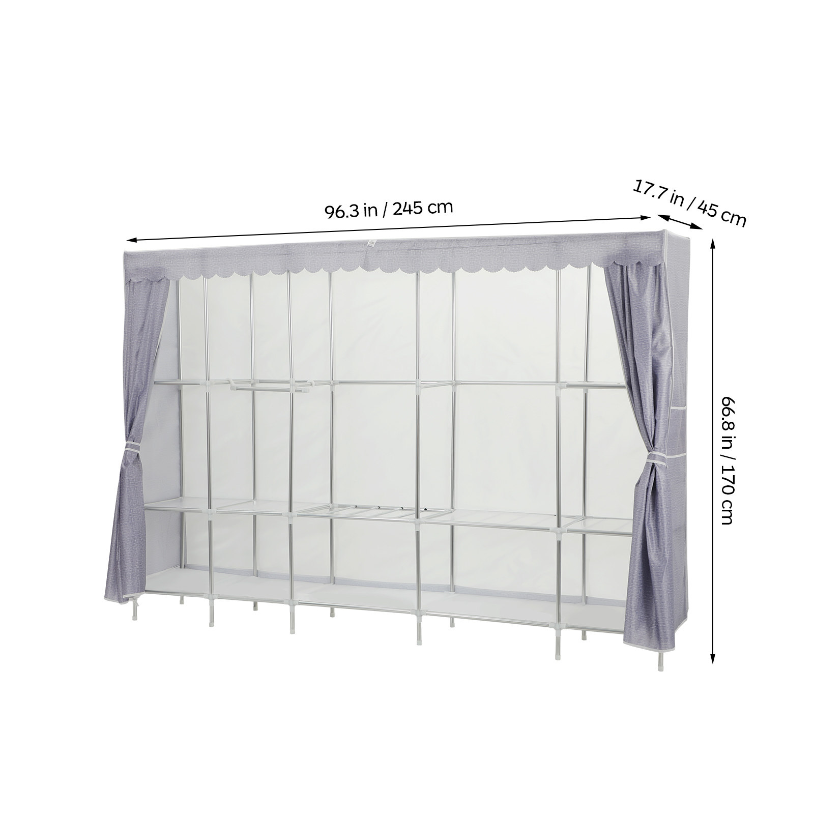 Clothes Rack With Cover Bedroo - огляд і ціна Wardrobe Closet Portable Fabric Cover