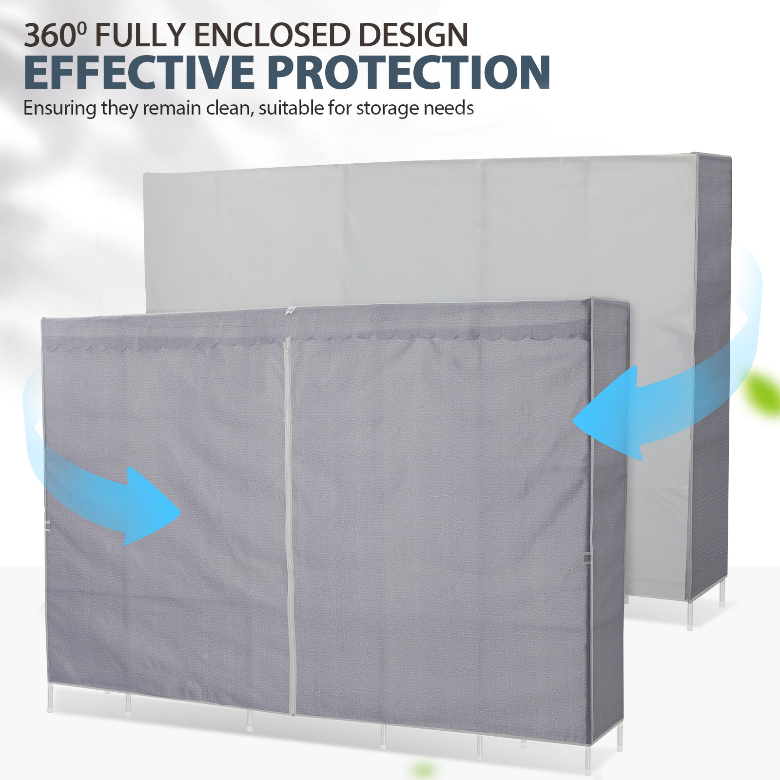 Clothes Rack With Cover Bedroo - огляд і ціна Wardrobe Closet Portable Fabric Cover