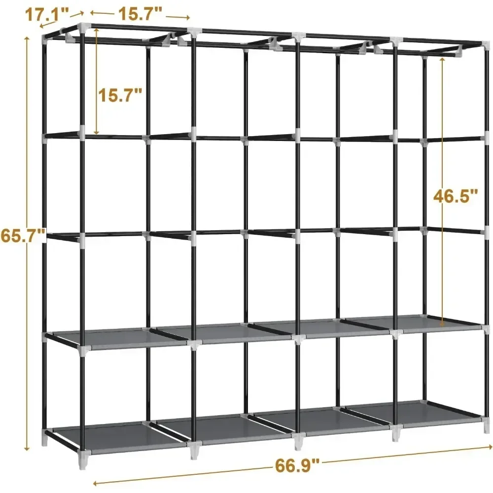 &67 Inch Portable Closet Wardr - огляд і ціна Wardrobe Closet Portable Fabric Cover