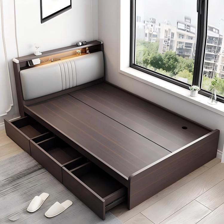 Modern Wooden Storage Bed Head - огляд і ціна Storage