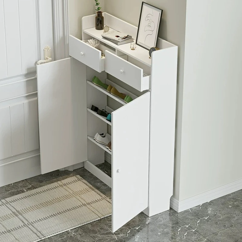 &Slim 20cm Shoe Cabinet Entryw - огляд і ціна Shoe Rack Cabinet Narrow Entryway