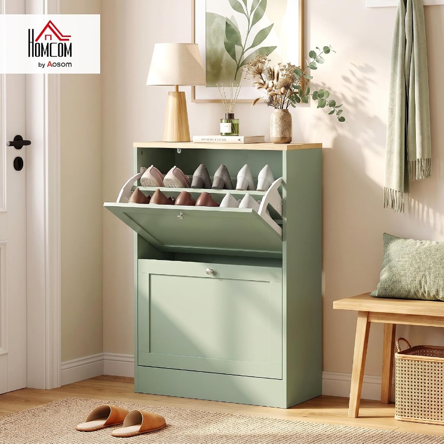 Entryway Shoe Storage Cabinet, - огляд і ціна Shoe Rack Cabinet Narrow Entryway