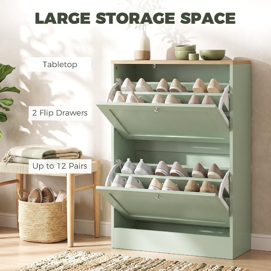 Entryway Shoe Storage Cabinet, - огляд і ціна Shoe Rack Cabinet Narrow Entryway
