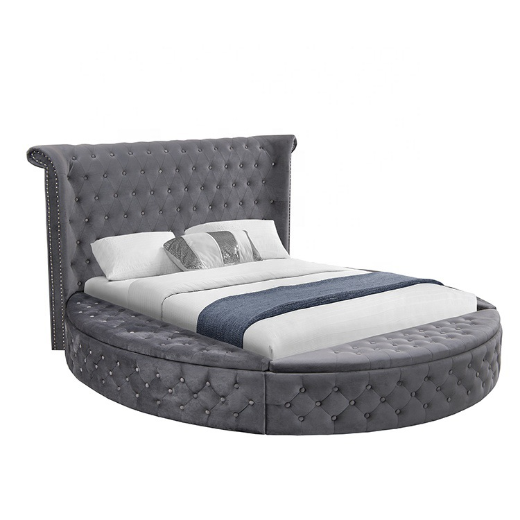 Upholstered King Queen Size Be - огляд і ціна King Size Bed Frame With Storage Drawers