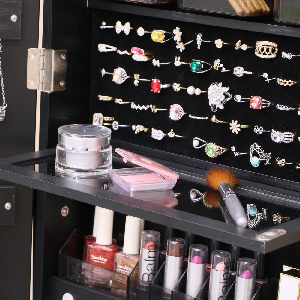 Lockable Standing Jewelry Armo - огляд і ціна Full Length Mirror Jewelry Armoire
