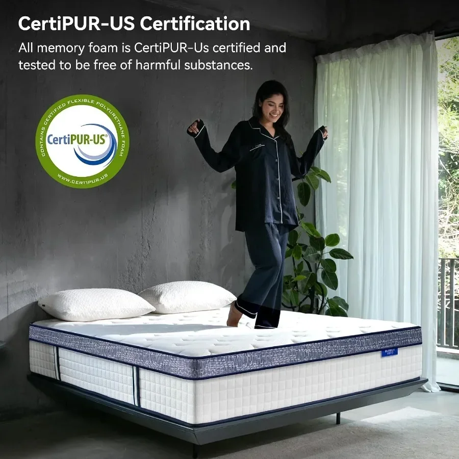 Queen Mattress, 12 Inch Hybrid - огляд і ціна Memory Foam Mattress In A Box Queen