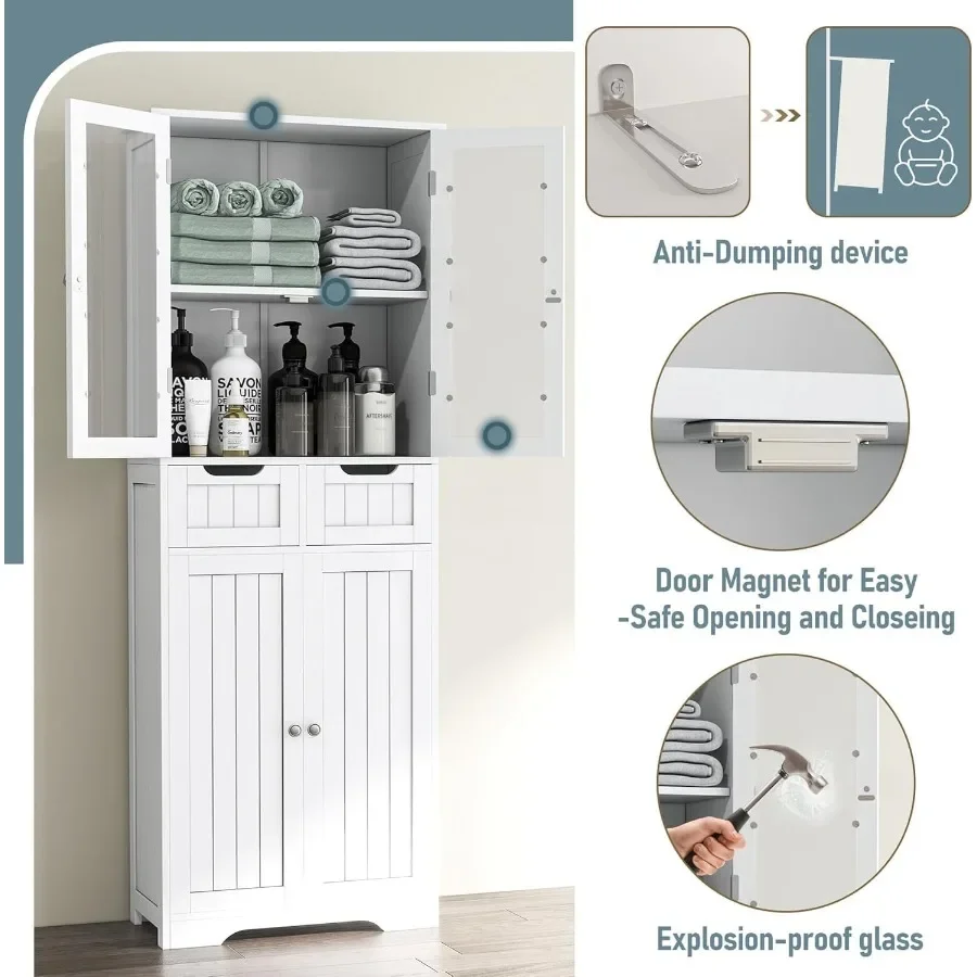 67 Tall Bathroom Storage Cabin - огляд і ціна Storage