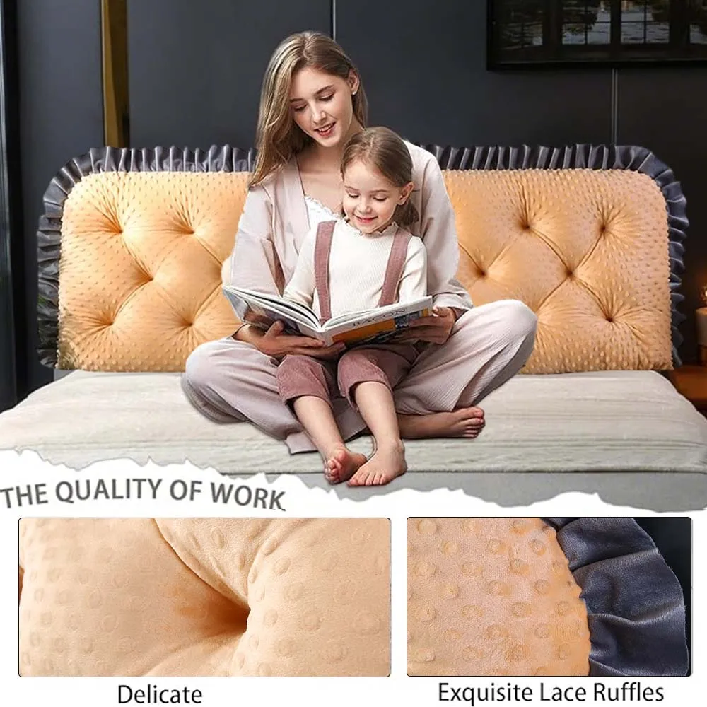 Ruffled Edge Headboard Pillow  - огляд і ціна Headboard Cushion Backrest Tatami