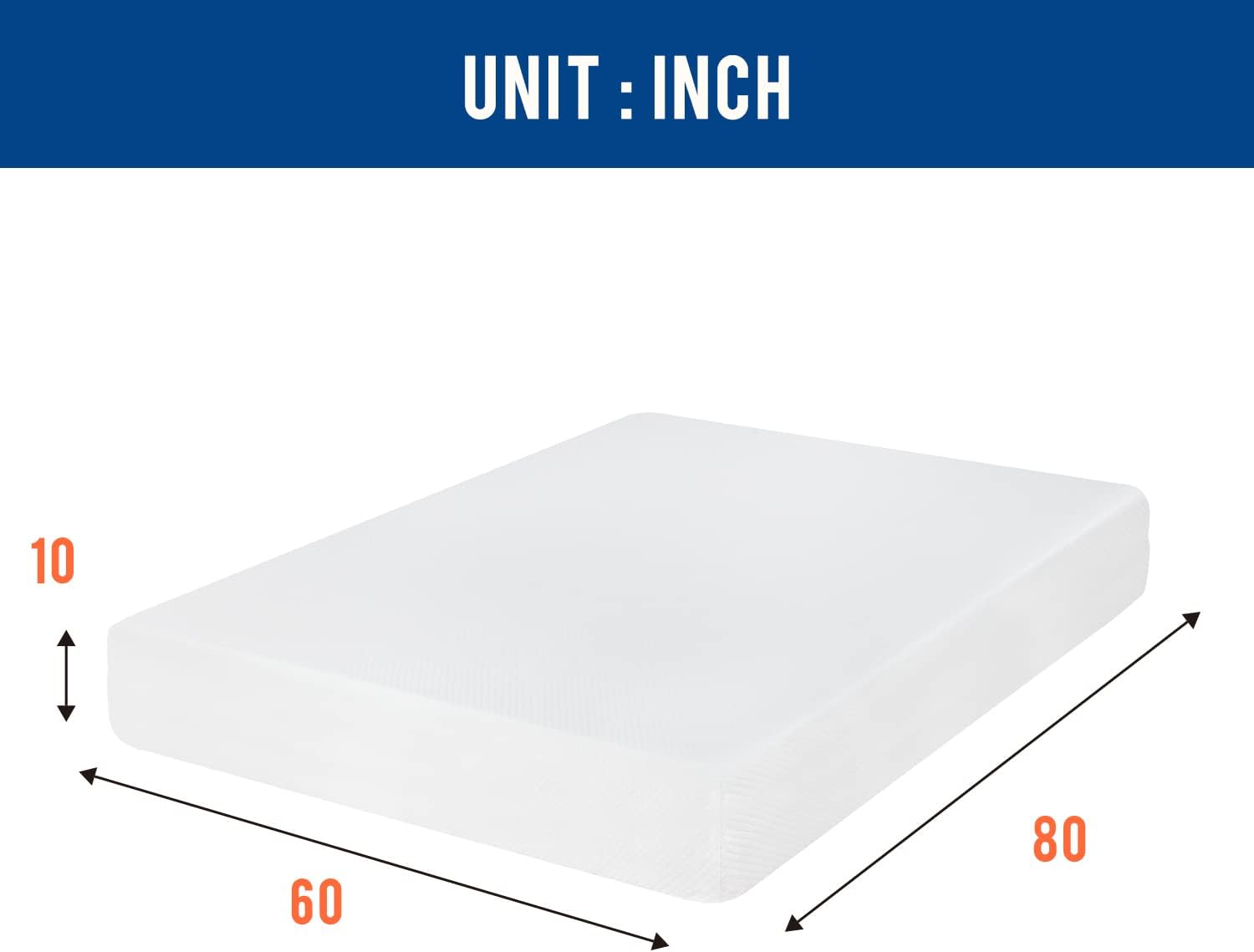 5/6/8/10/12-inch Gel Memory Fo - огляд і ціна Memory Foam Mattress In A Box Queen