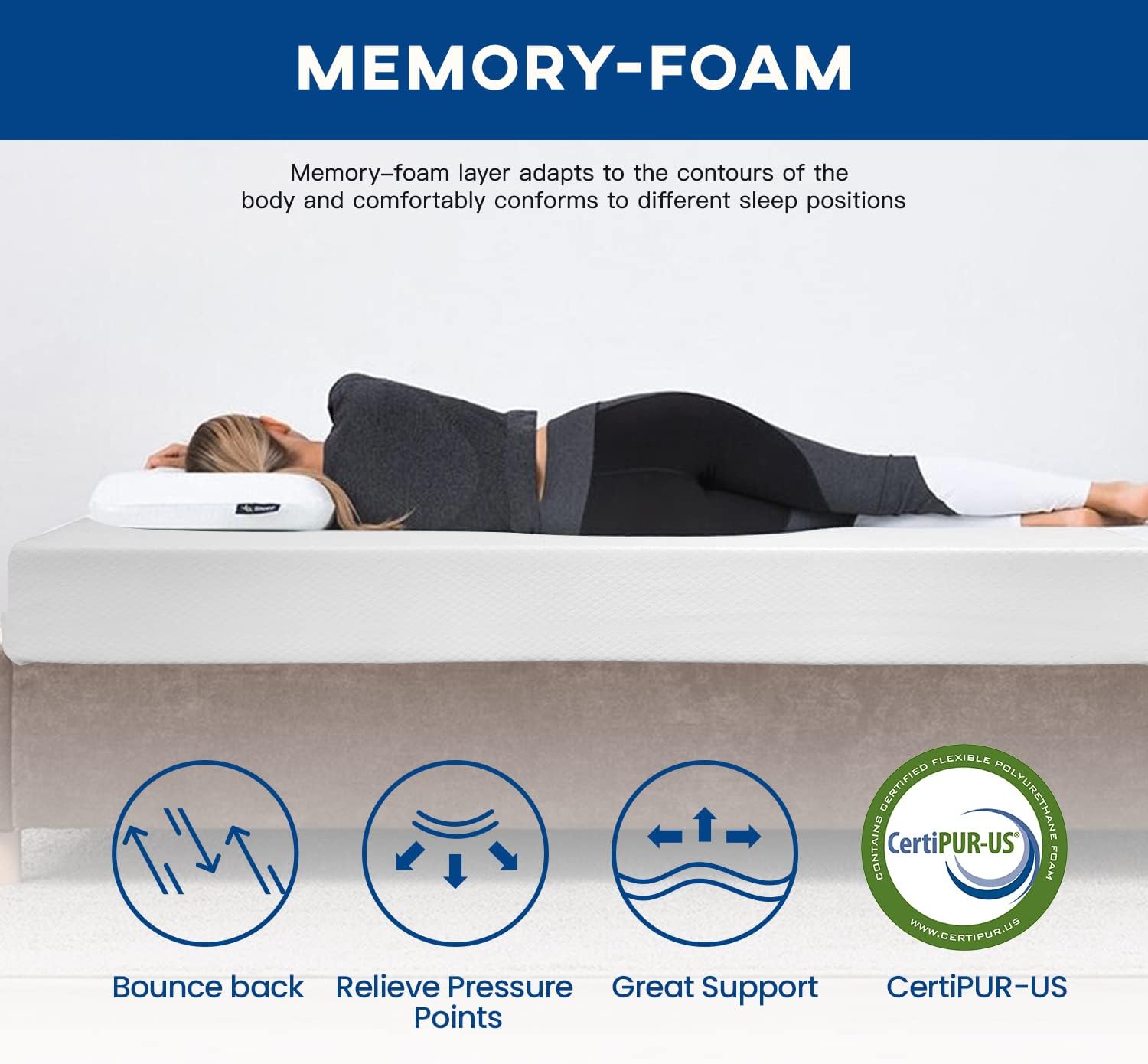 5/6/8/10/12-inch Gel Memory Fo - огляд і ціна Memory Foam Mattress In A Box Queen