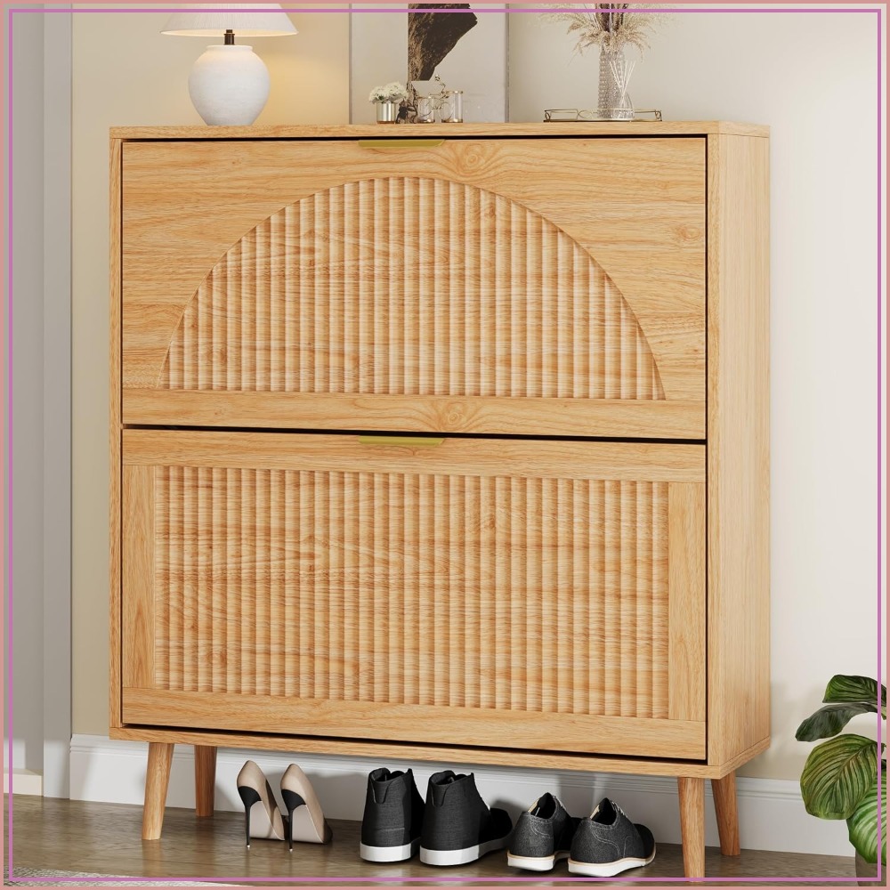 3 Flip Drawer Shoe Storage Cab - огляд і ціна Shoe Rack Cabinet Narrow Entryway