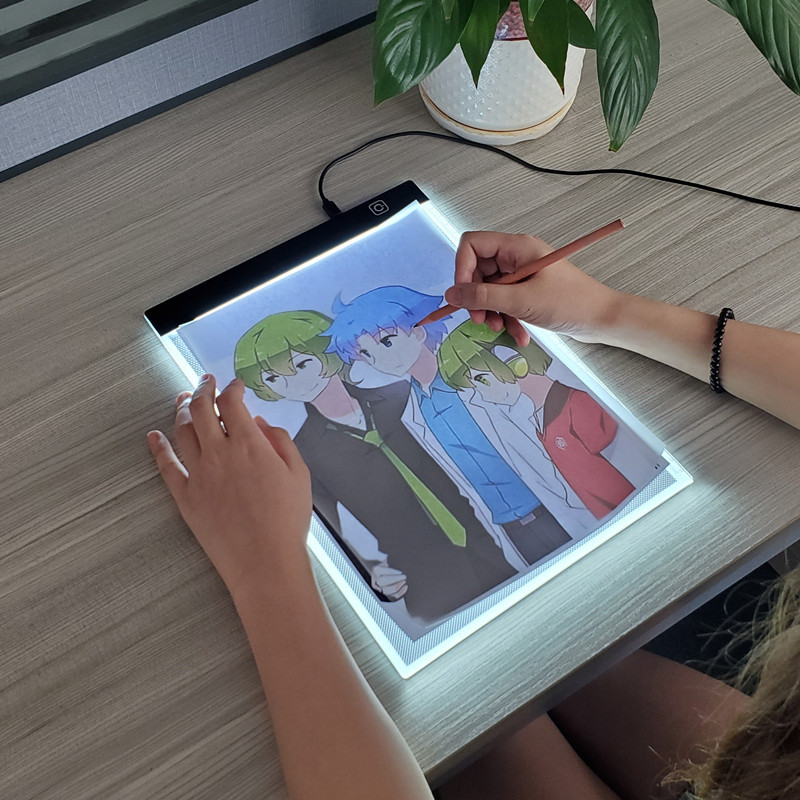 A5 LED Photocopying Table Draw - огляд і ціна Floating Nightstand With Led Light