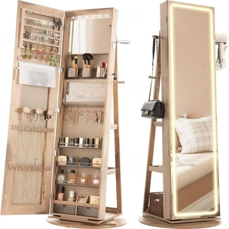Standing Mirror Jewelry Cabine - огляд і ціна Full Length Mirror Jewelry Armoire